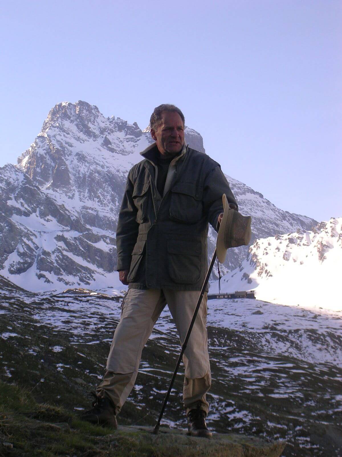 John Prevas in the French Alps